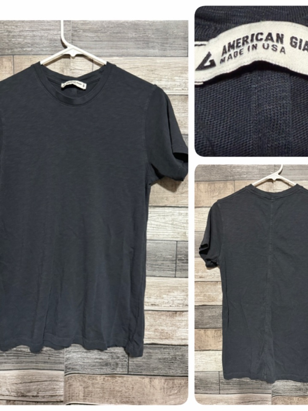 American Giant Supima Cotton T-Shirt Women S Black Supima Short Sleeve Crew Neck